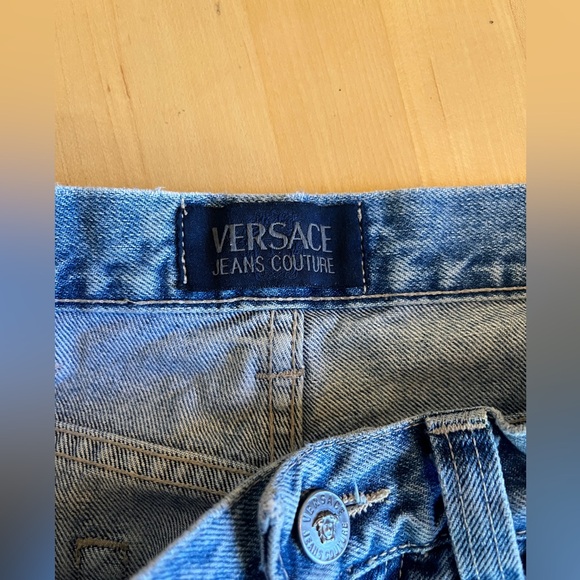 Versace Couture 🇮🇹 high waisted Mom jeans size 30 *Made in Italy Vintage 90’s - Picture 6 of 13